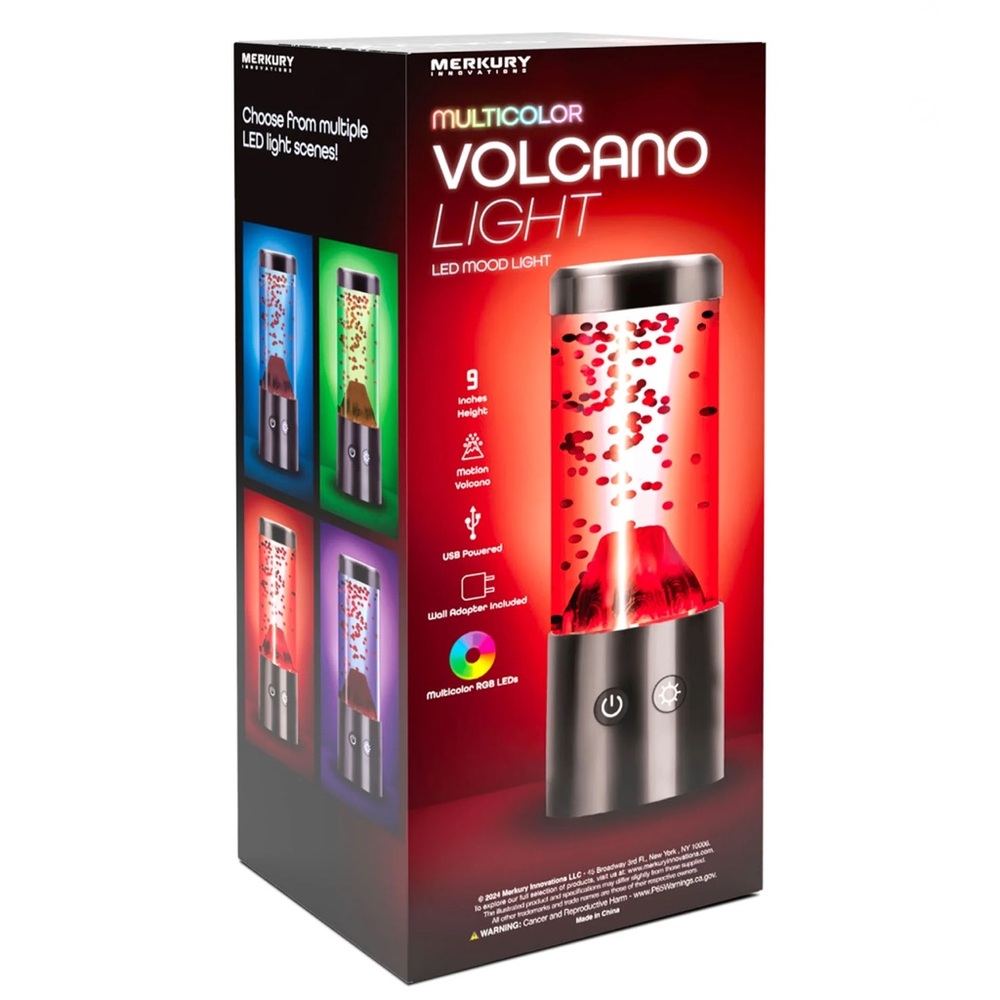 Merkury Multicolor Volcano LED Mood Light NEW!!
